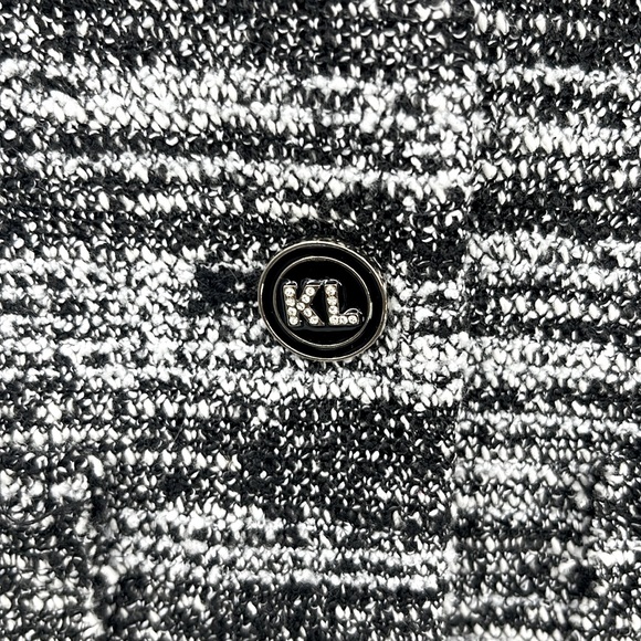 KARL LAGERFELD Boucle Tweed Pattern Jacket - Picture 4 of 6